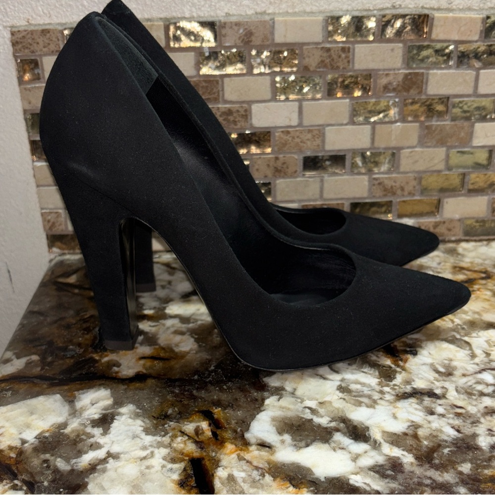 Giuseppe Zanotti Black Suede Heels